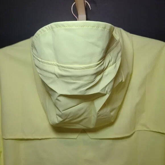 NWT RAINS Waterproof Long Snap Front Rain Jacket Straw M - Picture 8 of 16